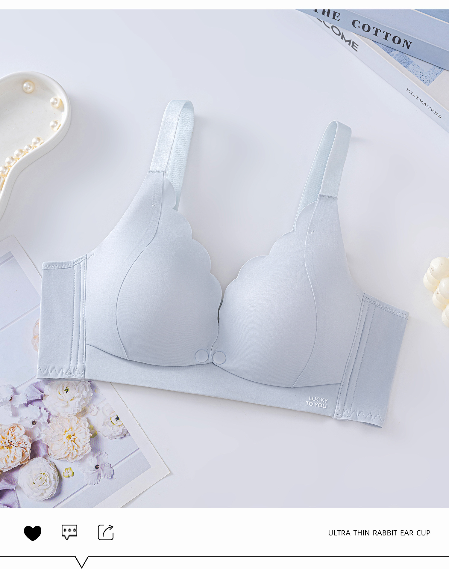 Venta directa de fábrica comercio electrónico transfronterizo Sudeste de Asia Vietnam Tailandia damas sin costuras sujetador de recogida lateral cómodo