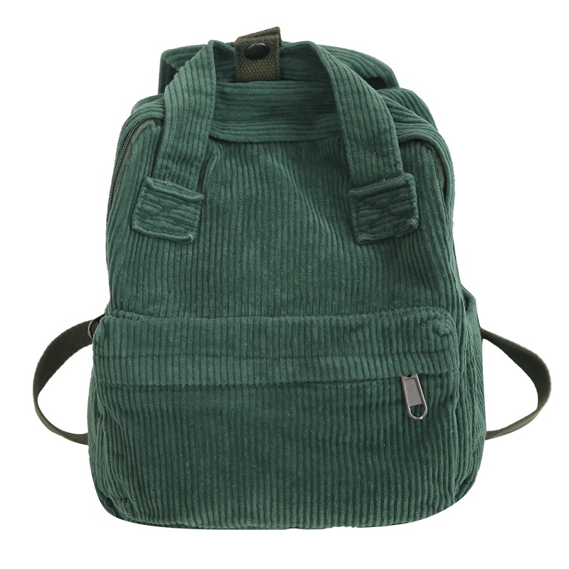 Mochila de pana para mujer 2024 primavera nueva mochila de pana casual mochila de viaje simple