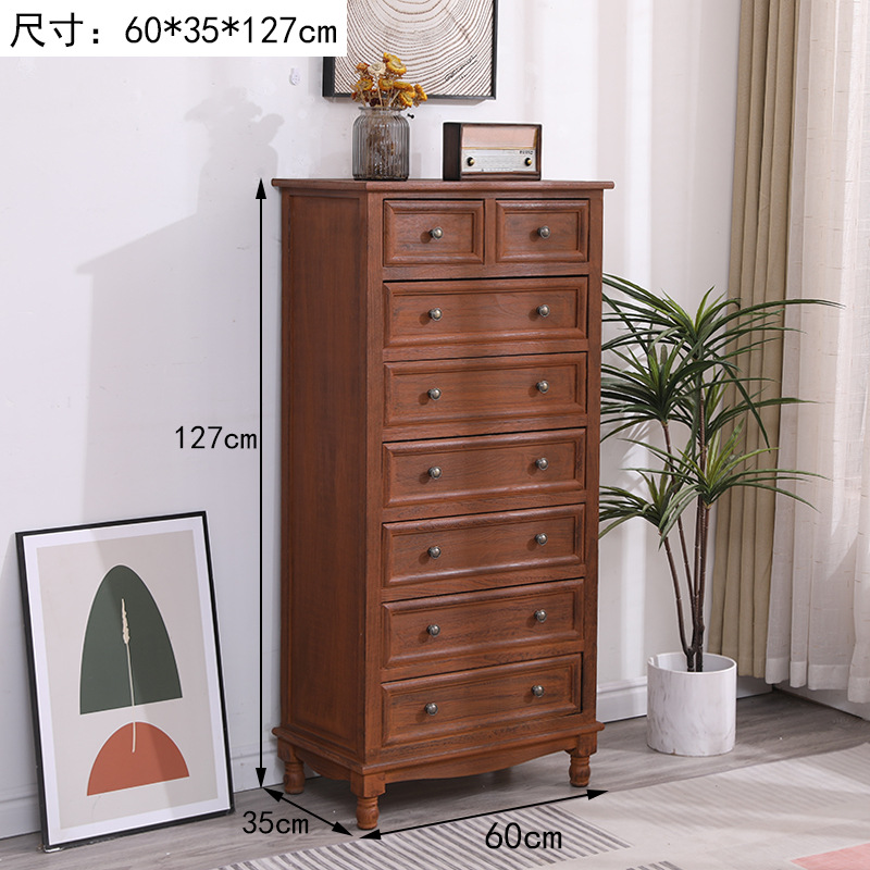 Fábrica directa de cinco cubículos de madera sólida gabinete de almacenamiento sala de estar dormitorio cabecera de cama retrógrado pequeño gabinete borde del estante image 14