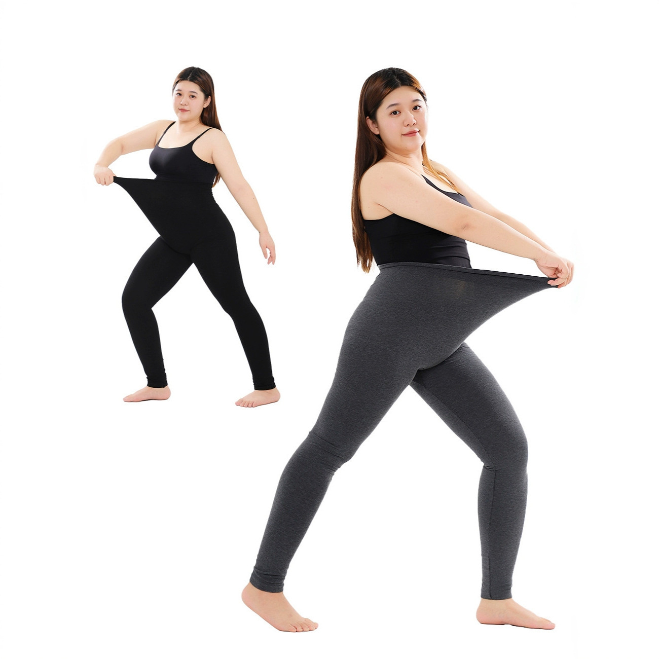 2025 New Autum Tight-Fitting Slimming Look High-Waist Fashionable Versatile Oversized 150kg Women's Leggings