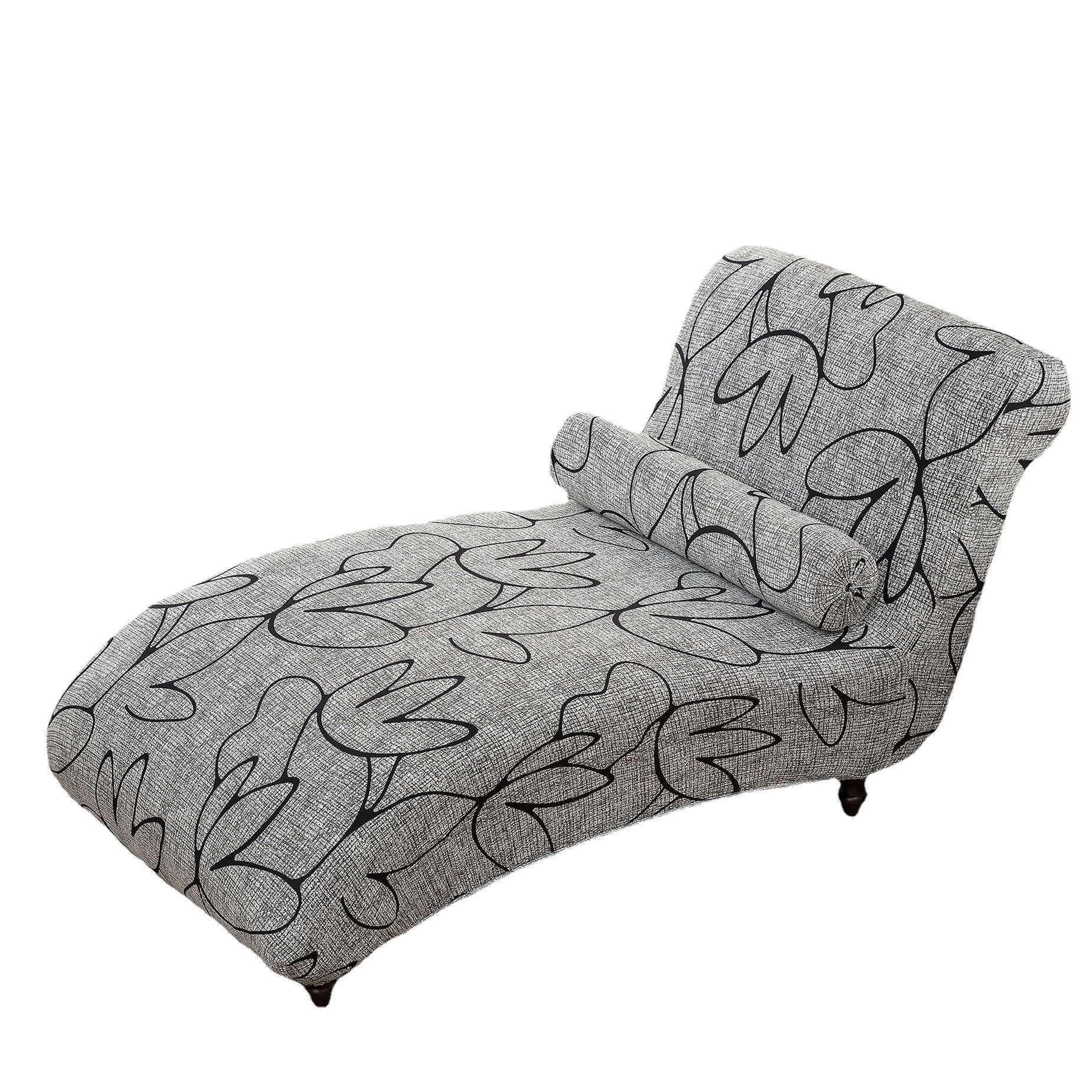 Amazon Stretch Armless Sofa Cover Recliner Cover Solid Color Printed Sofa Bed Cover chaiselounge