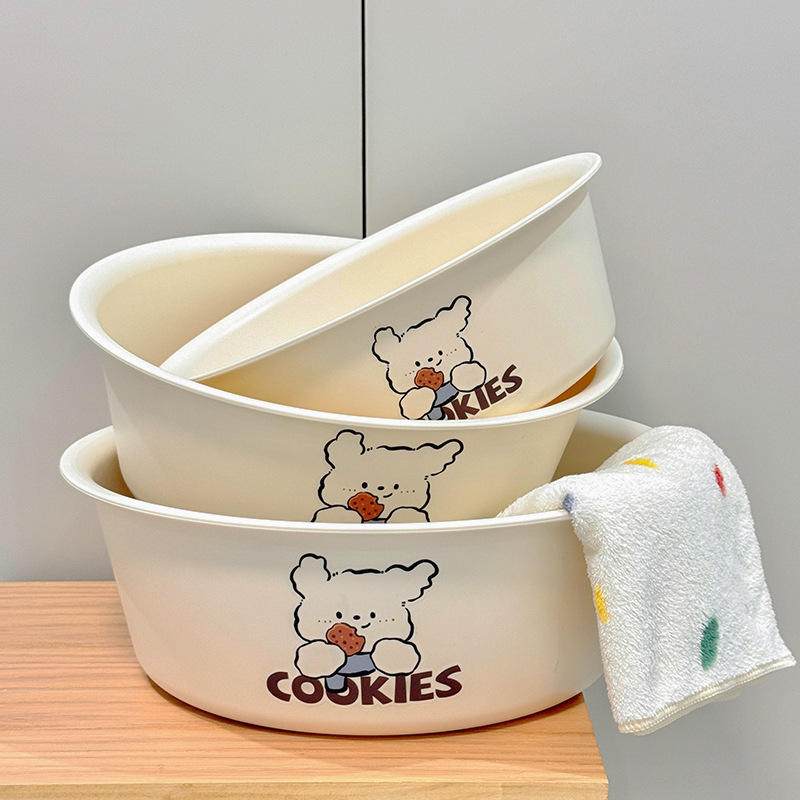 Large Thickened Plastic Basin for Household Use, Baby Laundry Basin, Small Washbasin for Face Washing, Suitable for Student Dormitories Large Thickened Plastic Basin for Household Use, Baby Laundry Basin, Small Washbasin for Face Washing, Suitable for Student Dormitories