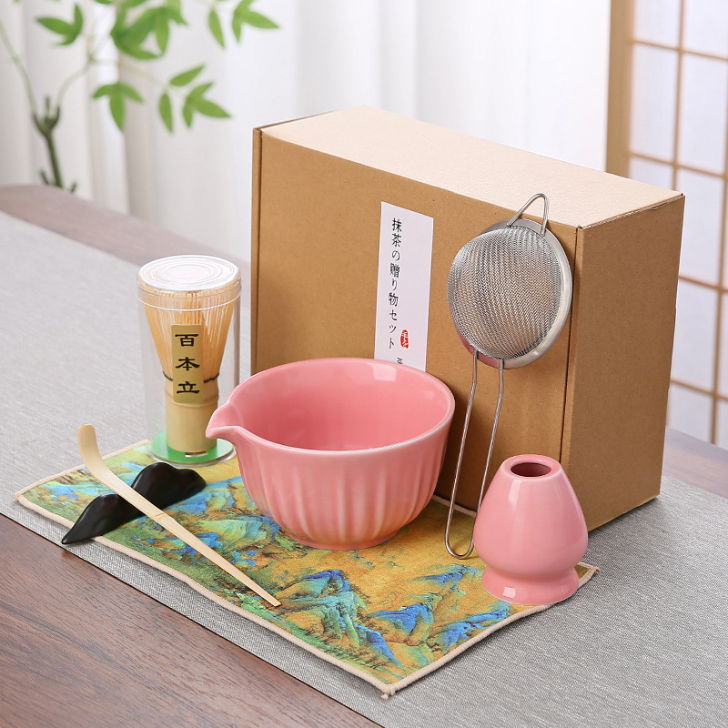 Transfronterizo exclusivo para el set de té Matcha japonés caja de regalo de té Matcha cepillo de té de 100 libros de té Matcha de la dinastía Song