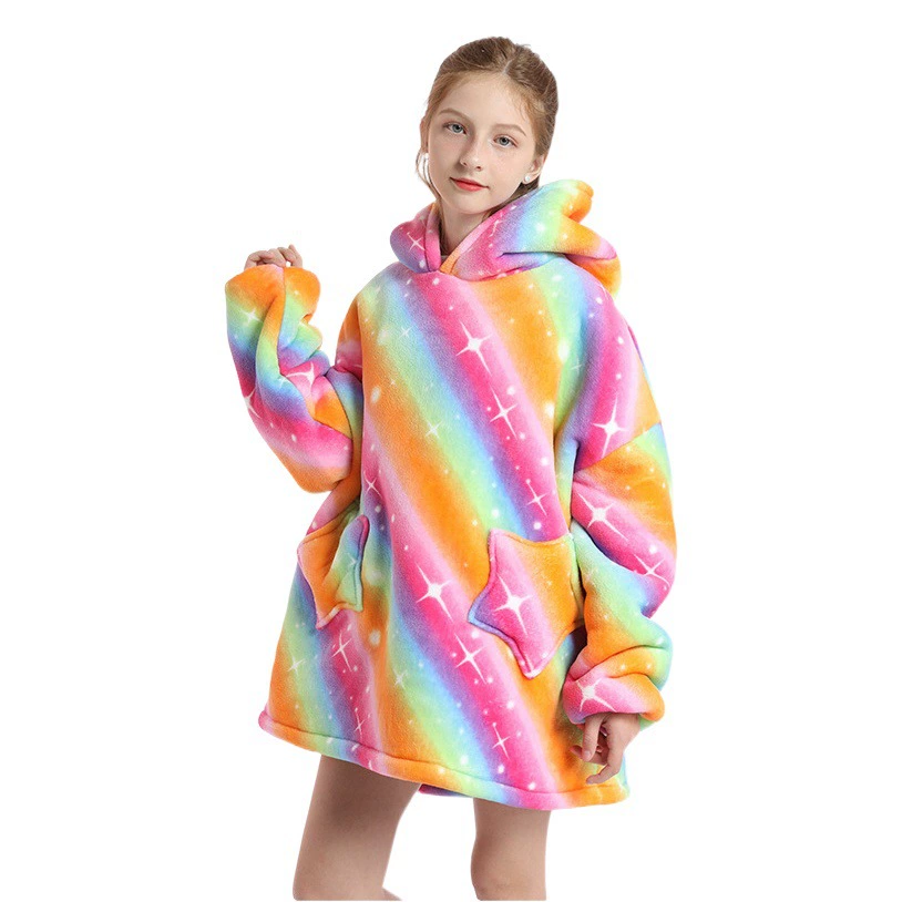 Amazon Explosion Новый свитер с капюшоном для телевизора Одеяло Теплое ленивое одеяло для телевизора Детский пуловер Холодная ночная рубашка Одеяло