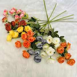 玲珑牡丹假花仿真花婚礼道具花材酒店家居装饰婚庆软装高枝牡丹花