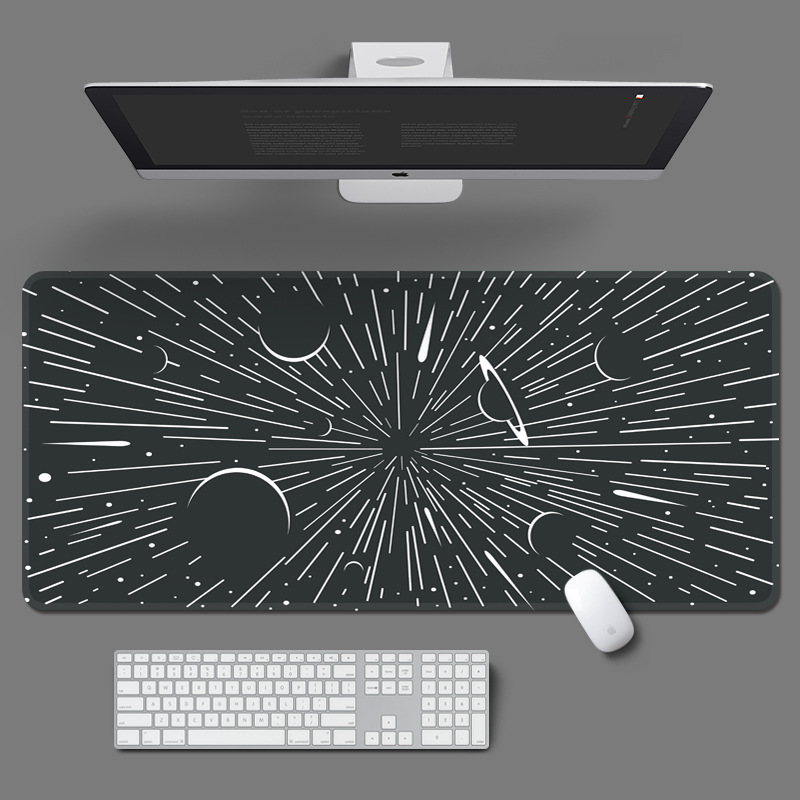 Super gran espacio astronauta conejo mouse pad creativo lindo teclado de la computadora de dibujos animados pad de escritorio de oficina de aprendizaje para las mujeres