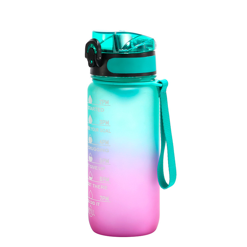 Cross-border Deportes hervidor de agua de plástico taza de gran capacidad de rebote cubierta de paja SK Amazon PC regalo caliente Espacio Taza