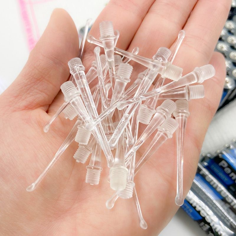 发光耳勺头可替换螺旋接口透明挖耳勺头硅胶软耳勺头通用掏耳勺头