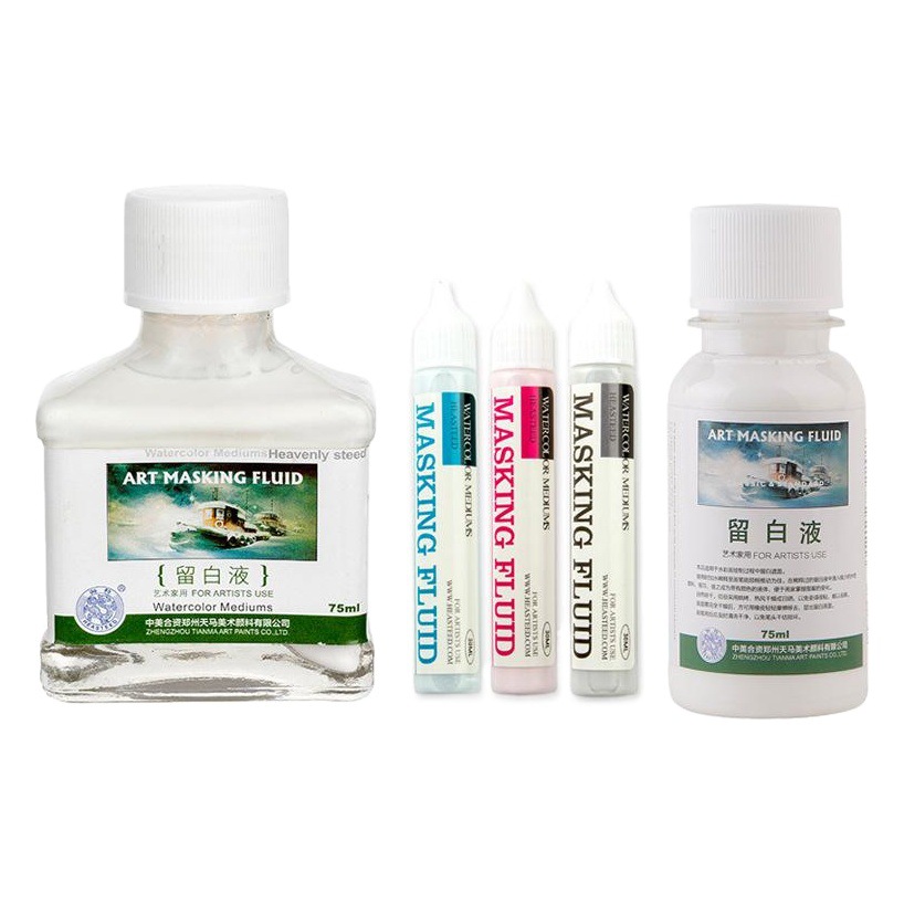 Haite Blanqueamiento Líquido Pintura de color Acuarela Goma arábiga Pintura de bilis Líquido de cubierta de modificación en blanco