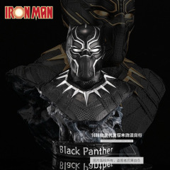 漫威アベンジャーズ連盟4優質版超大号黒豹1/2胸像大手装置物gkモデル