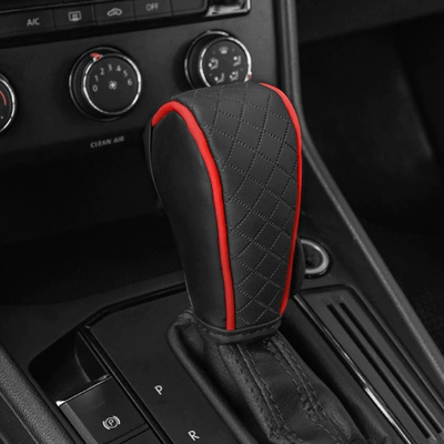 Gear Shift Cover, Car Gear Sürətlər qutusu və əl tormozu başlıqları - automatic-transmission-black-and-red