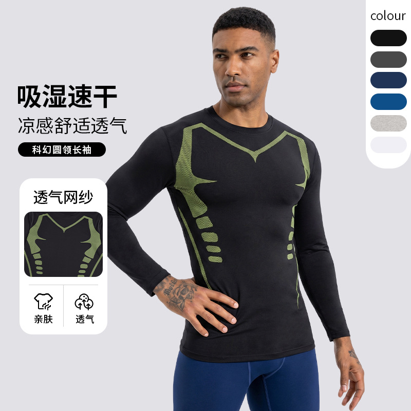Mesh transpirable secado rápido chaqueta de manga larga negro al aire libre ciclismo deportivo de compresión corset para niños vestidos de fitness