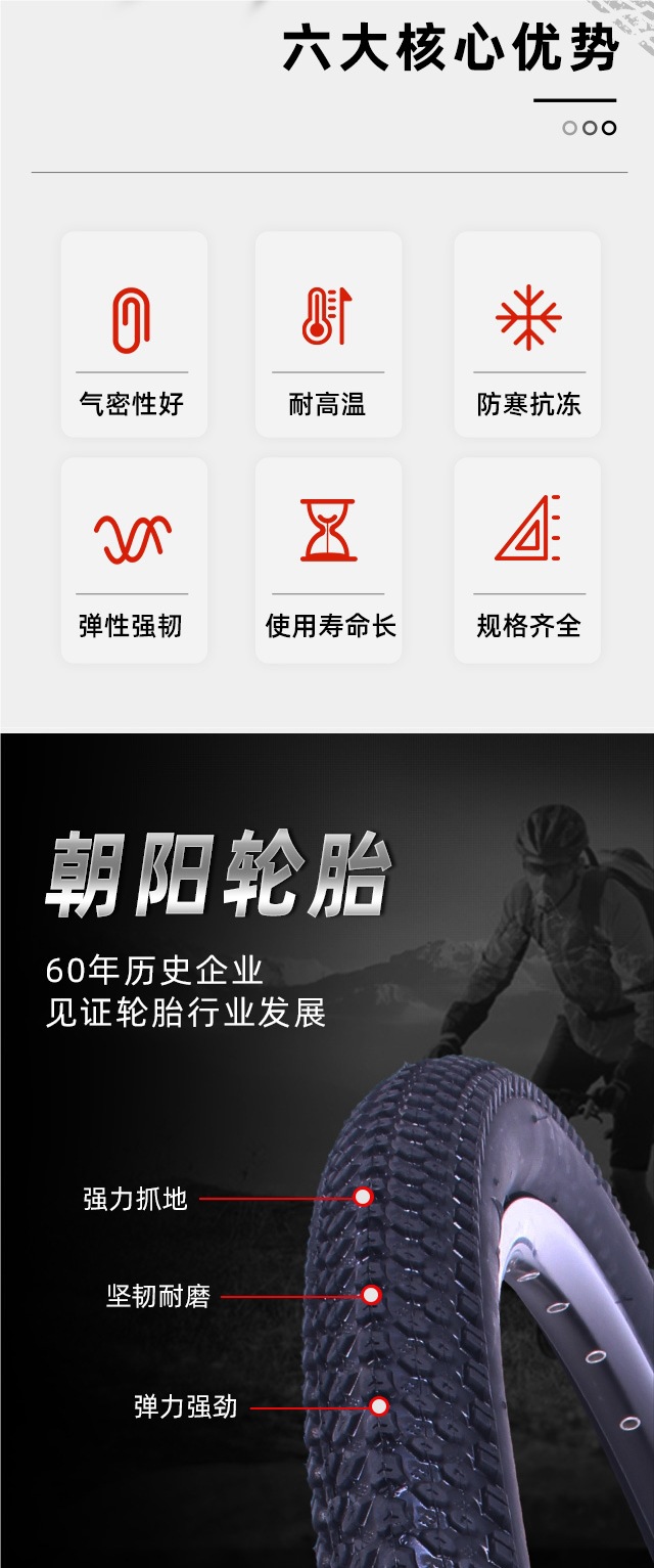 Chaoyang Bicycle Tires 12/14/16/20/24/ 26inch X1.50/1.75/1.95 Mountain Bike Inner and Outer Tires