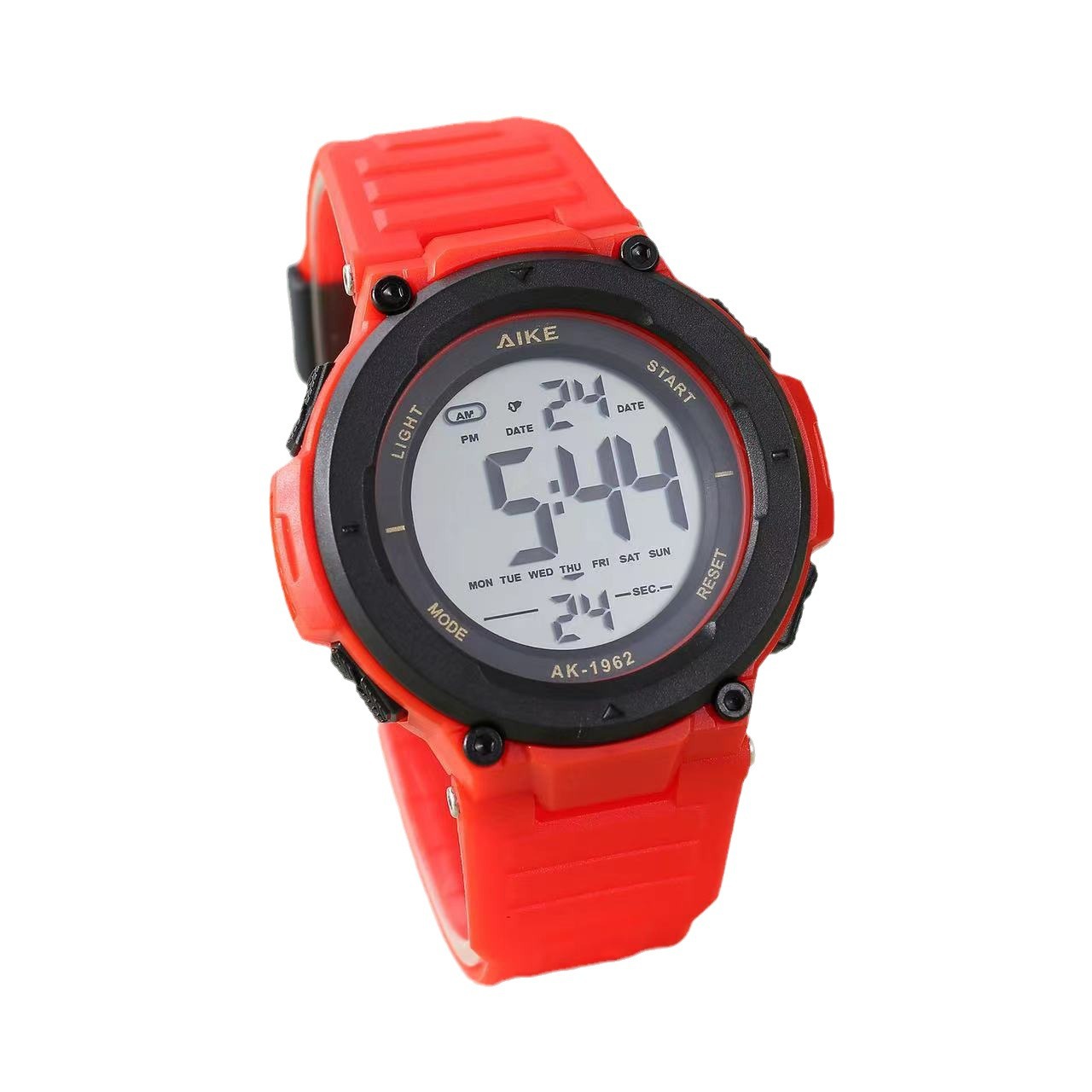 AIKE1962 amor grabado Placa de reloj grande para hombres gran número claro reloj deportivo para hombres modo reloj electrónico hombres