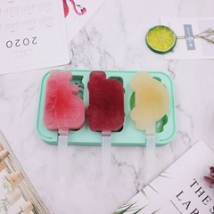 Foreign Trade Silicone Home Use with Cover Transportation Snow Cream Mold Children Cheese Stick Ice Cream Ice Stick Mold