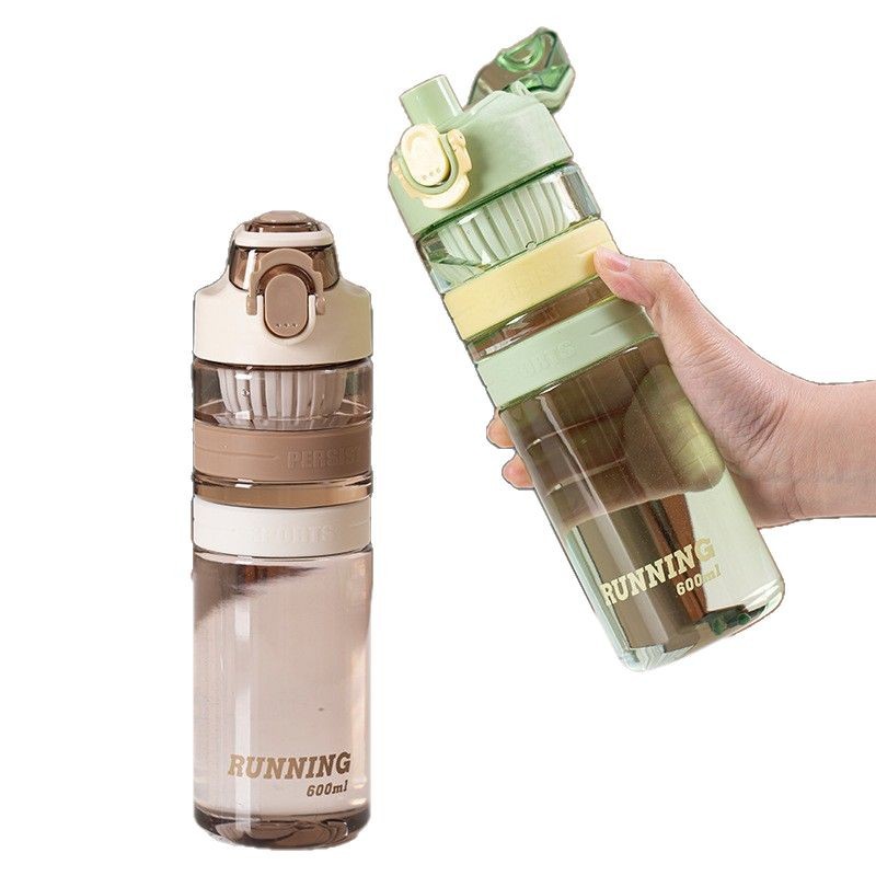 Tianyi nueva taza deportiva simple cubierta de rebote portátil al aire libre para hombres y mujeres de acondicionamiento físico hervidor de agua de plástico taza de bebida directa para hacer té