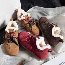 平底阿甘鞋女2025冬季新款真皮加绒休闲运动女鞋时尚百搭保暖单鞋