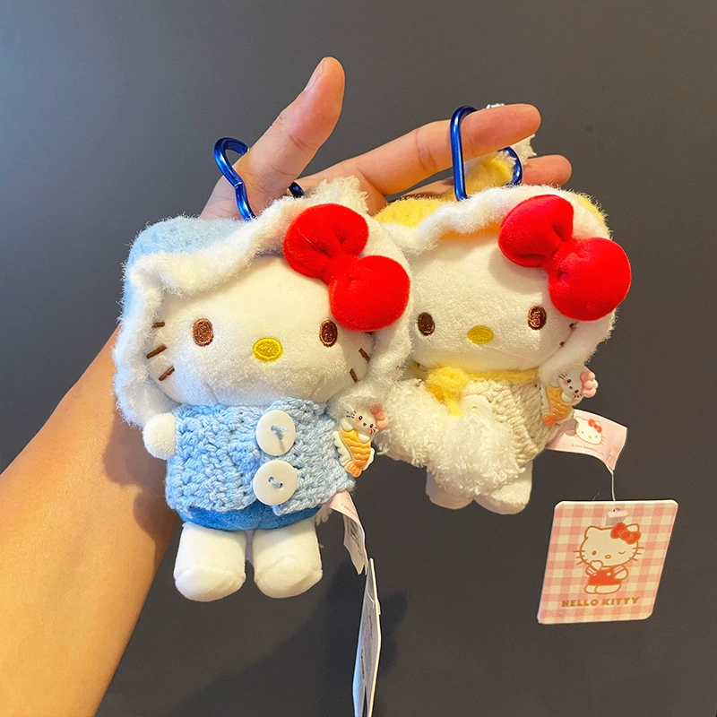 Hello Kitty, Hello Kitty, подлинная милая мультяшная подвеска, плюшевая кукла, брелок, подарок на день рождения