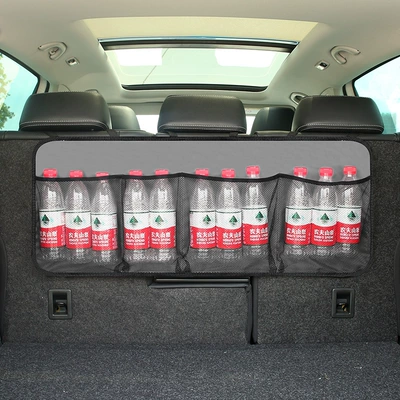 bag interior supplies, Car storage bag/box - classic-gray-net-pocket-storage-bag