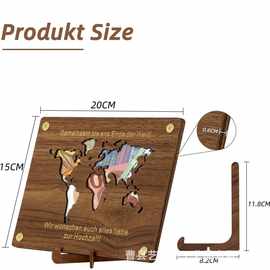 跨境亚马逊爆款木质礼物创意生日友谊结婚金钱礼品摆件金钱夹批发