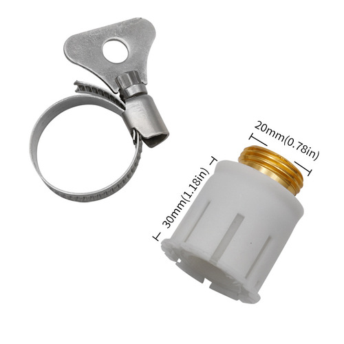 Faucet and basin conversion joint, three-in-one aluminum alloy copper-plated joint, car wash water gun 4-point joint