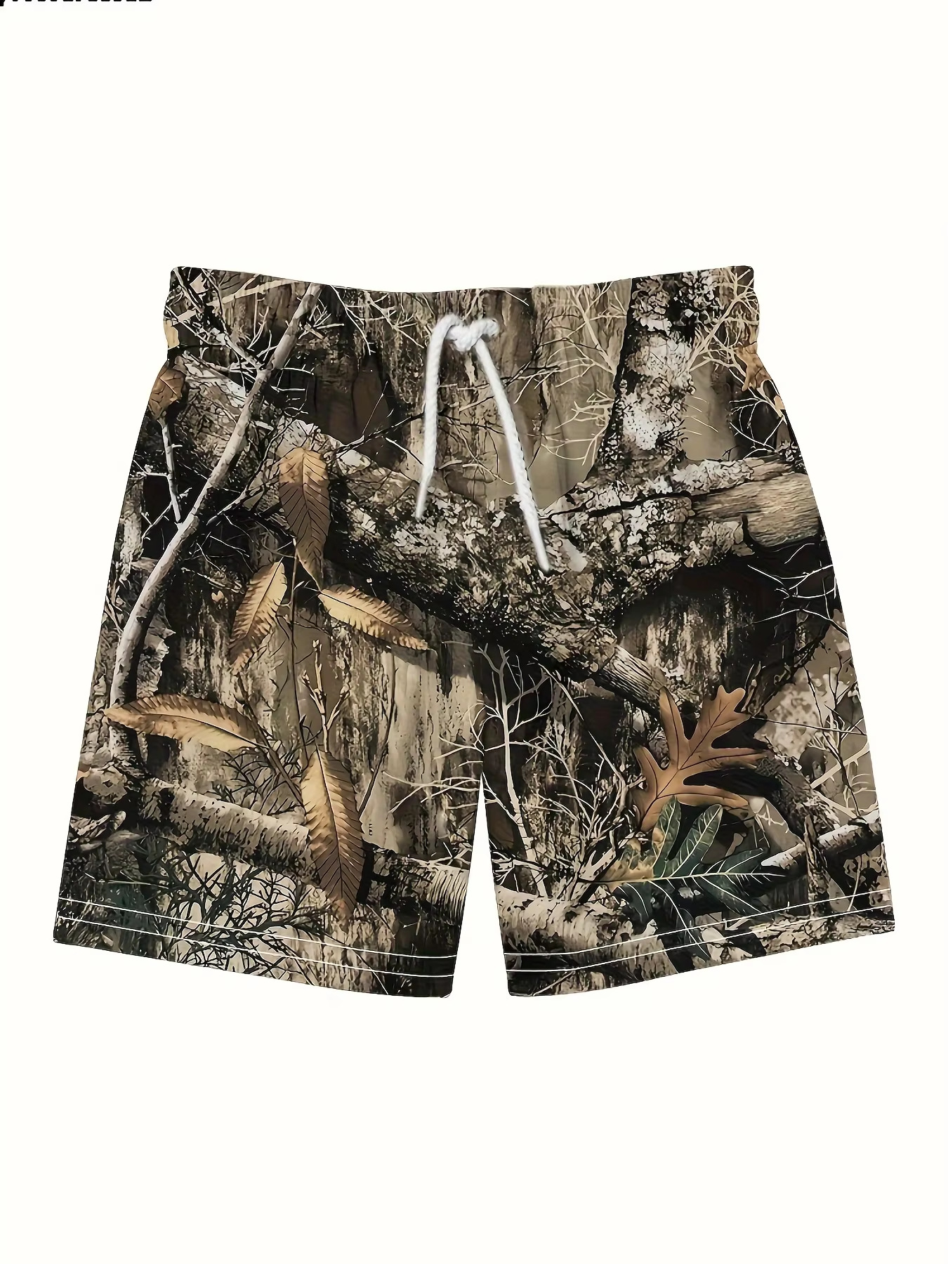 Men's Shorts Camouflage Quick Drying Loose Fit Beach Trunks_voghion.com