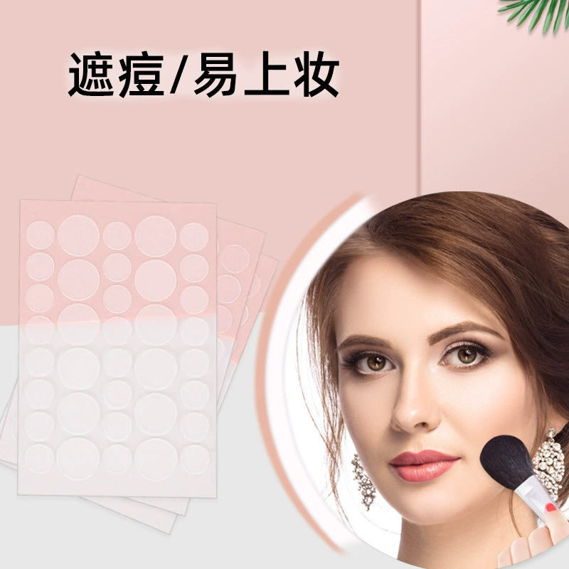 36 24-зерновая невидимая нашивка от прыщей Прозрачная Круглая нашивка от прыщей легкая дышащая дневная и Ночная нашивка от прыщей