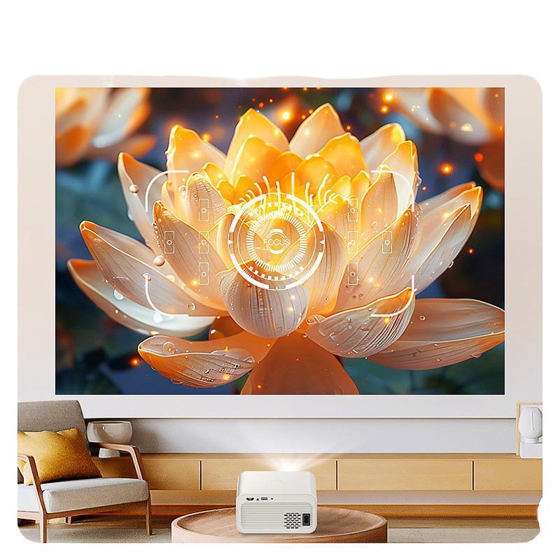 Nuevo proyector de ultra alta definición dormitorio casero cine en casa proyector de pantalla de teléfono móvil dormitorio foto casera