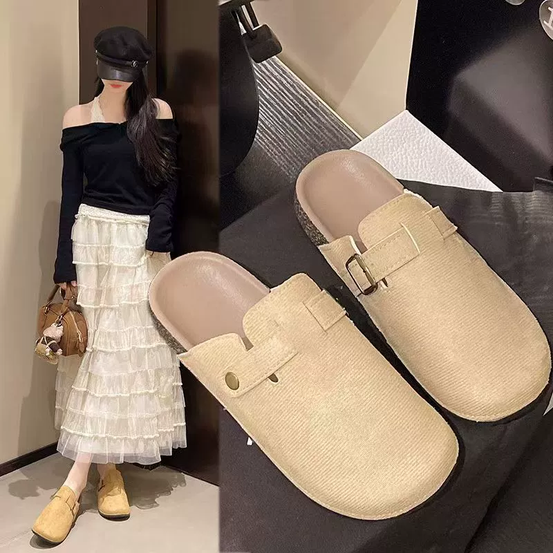 Слипоны женские (Berken Shoes) весна–осень, повседневные полуслиперы, ленивые одиночные туфли