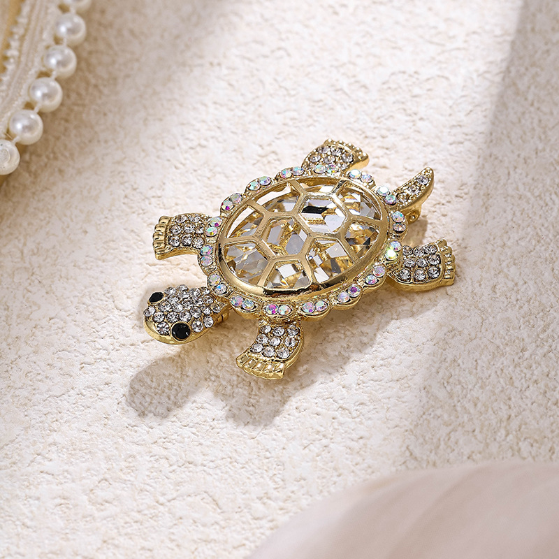 Anniversary, Business Occasion Alloy Material Simple Style Pin Tortoise Alloy Inlay Women's Corsage