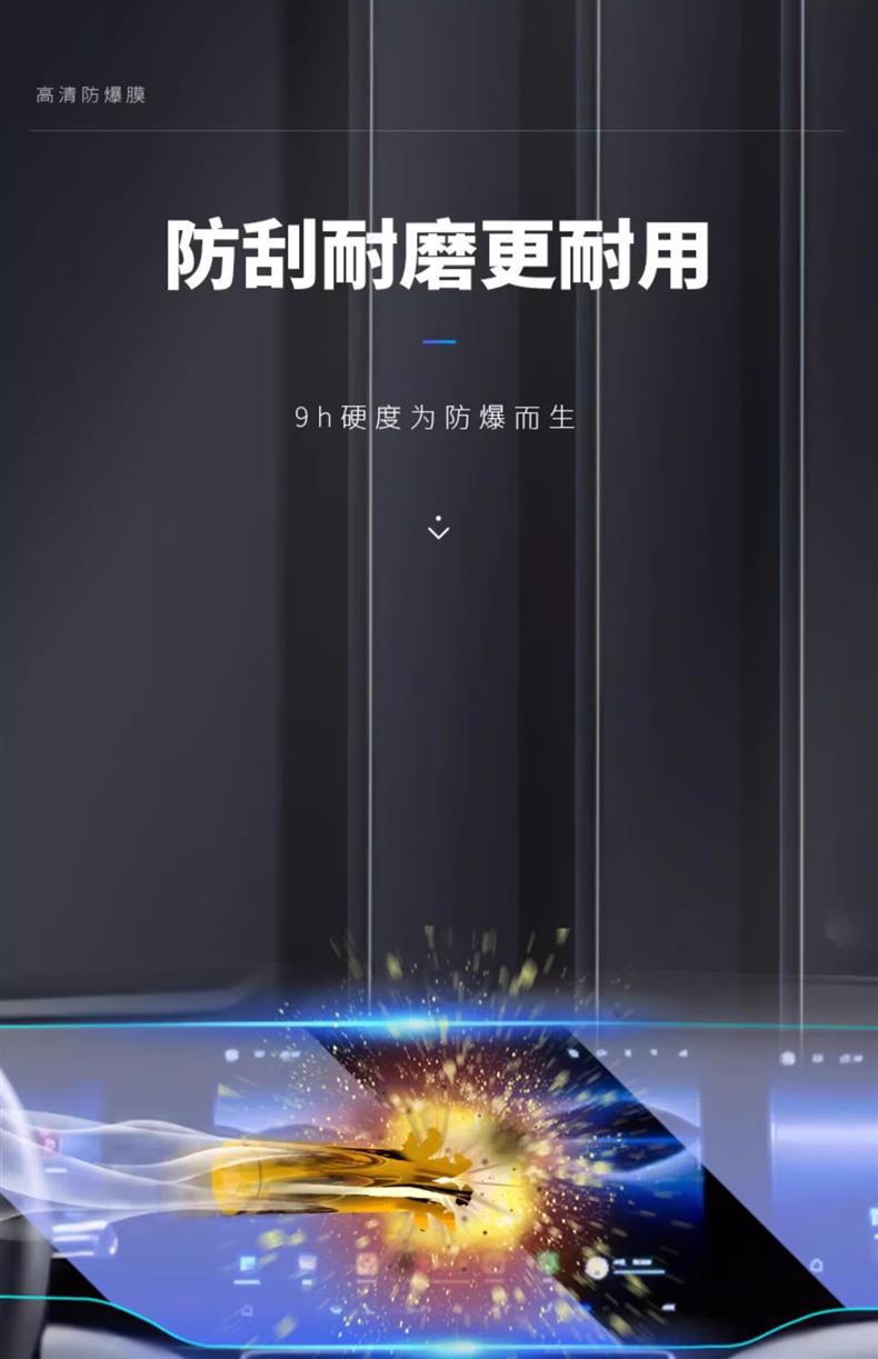 24 Huawei Wenjie M9 Car Central Control Navigation Tempered Film Screen Interior Film Protective Film Aito New M9