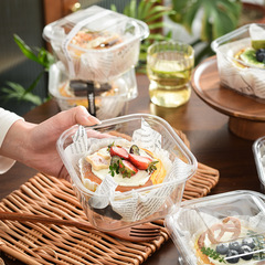 Internet-famous Basque cake packaging box, 4-inch pastry box, puffed pastry, thick-cut tiramisu, taro pudding dessert packaging box