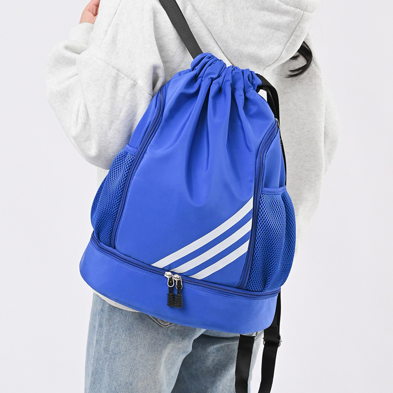 Mochila de Baloncesto con Cordón de Tela Oxford Transpirable para Viajes de Ocio image 4