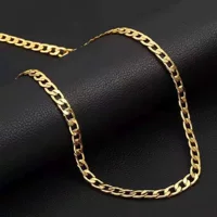 Новый европейский и американский 7MM NK-цепочка с двойной пряжкой Киль Цепь набор золотой моды ретро женские ожерелья для мужчин оптом
