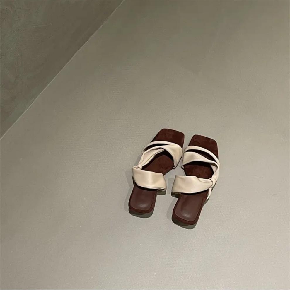 Niche High-End French Fairy Style One-Strap Women 2025 New Summer Elegant High Heels Sandals For Outdoor Wear Trendy_vogvips.com