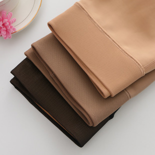 Ladies autumn and winter 200g 300 mesh waist water light bottoming socks warm one pants wear bare legs high waist fleece-lined