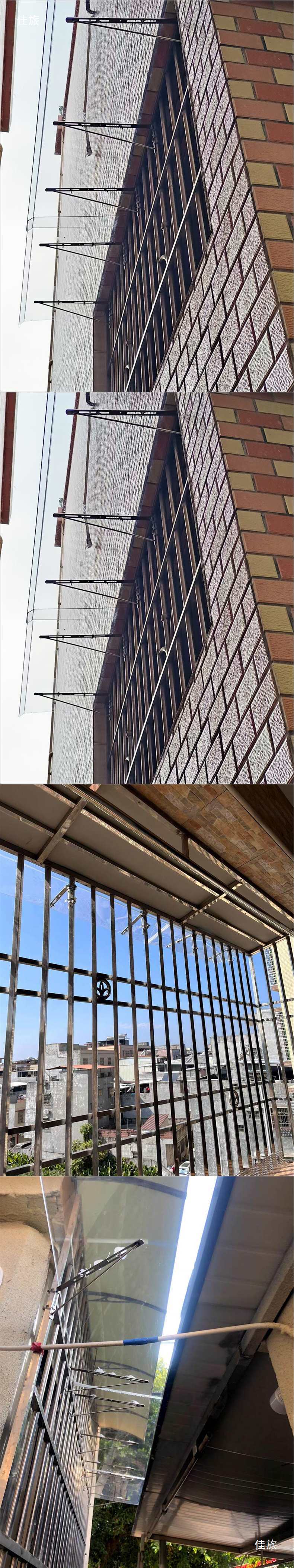 3D Rain Shield, Anti-Theft Net, Rain Canopy, Nail-Free Extension Panel, Upper Floor Bay Window Guardrail, Rain Protection Device, Balcony