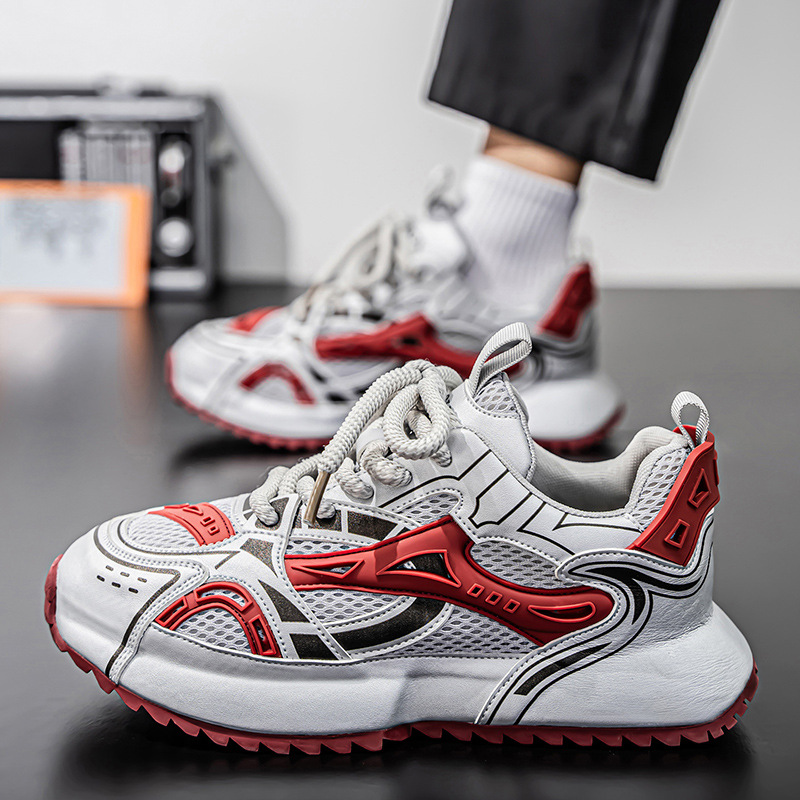 남성 신발 2025 여름 새로운 패션 다목적 유행 통기성 메쉬 가볍고 편안한 남성용 야외 캐주얼 스포츠 신발