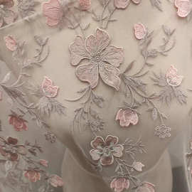 新式经典款软蕾丝网纱花边婚纱礼服DIY辅料