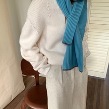 【不退不换】韩系羊毛针织衫女十三行秋冬新款慵懒感套头毛衣996