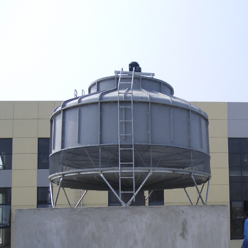 圆形玻璃钢高温冷却塔低噪音室外包安装凉水塔整塔发货