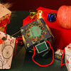 Apple, Christmas diamond handheld box natural stone, protective amulet, Birthday gift, wholesale
