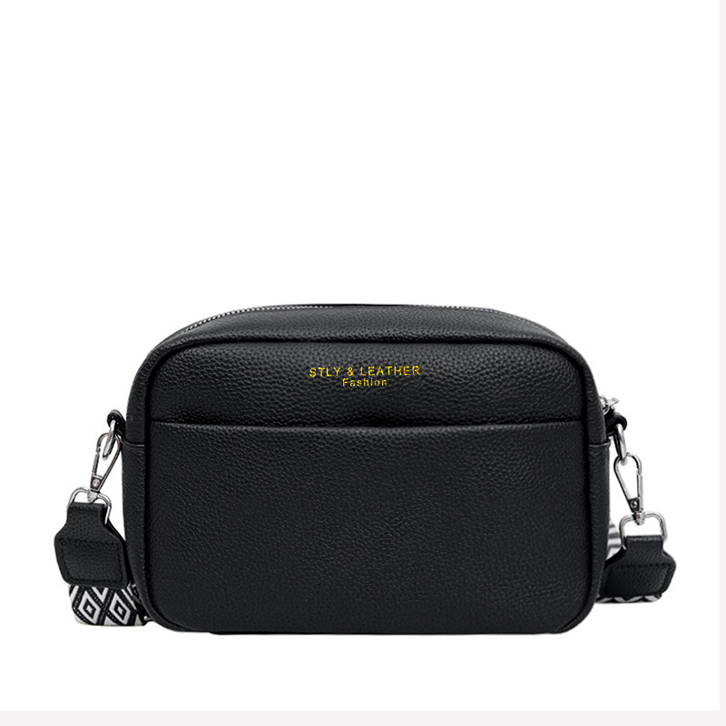 Foreign Trade Cross-border New Women's Bag Women's Wide Shoulder Strap Fashionable Simple Commuting Casual Shoulder Crossbody Bag Small Square Bag Foreign Trade Cross-border New Women's Bag Women's Wide Shoulder Strap Fashionable Simple Commuting Casual Shoulder Crossbody Bag Small Square Bag