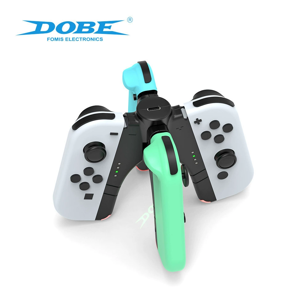 Switch/OLED четыре в одном небольшой ручной держатель, съемная подставка для зарядки, держатели левого и правого рукоятей