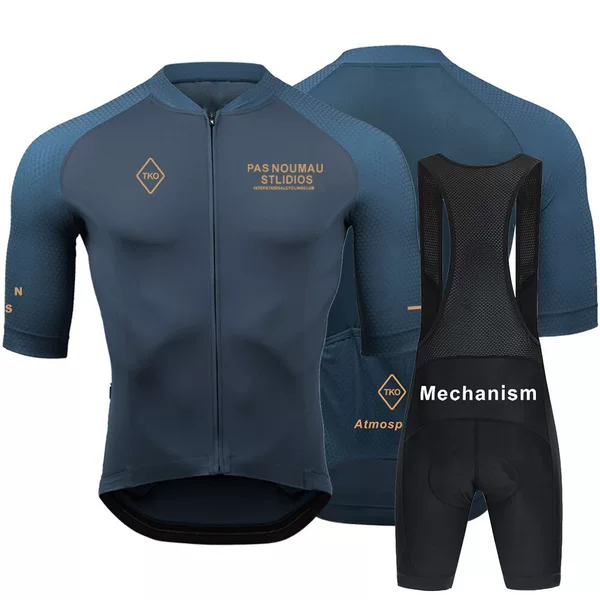 Pas Cycling Clothing Summer Men's and Women's Overalls Shorts Cycling Short-Sleeved Suit Road Cycling Clothing Milk Silk
