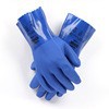 ANSELL/安思尔14-662蓝色防滑耐油PVC手套 耐酸碱工业防化手套