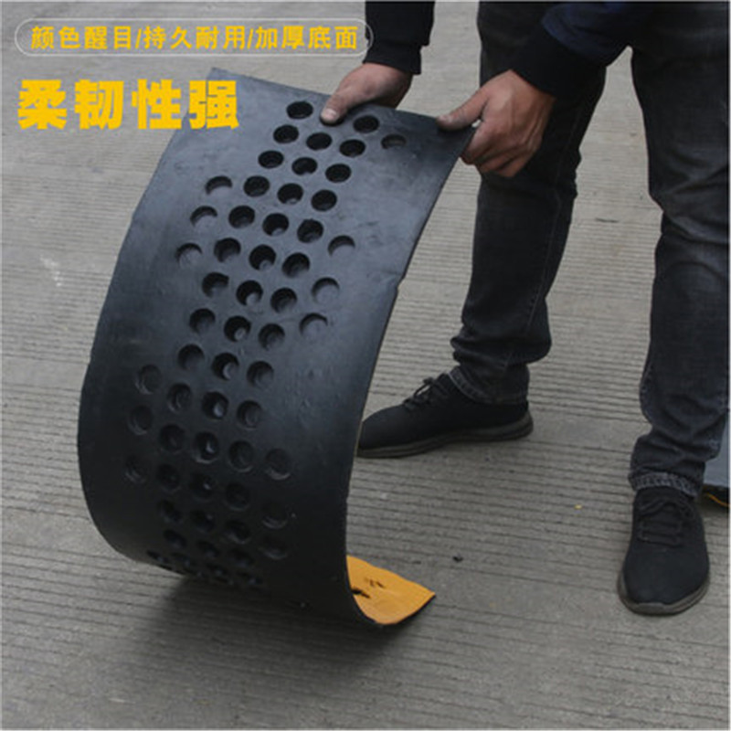 Reductores de velocidad de goma para carreteras, exteriores, escuelas, canales de plástico, placas amortiguadoras, resistentes a la presión, límite de velocidad para zonas residenciales