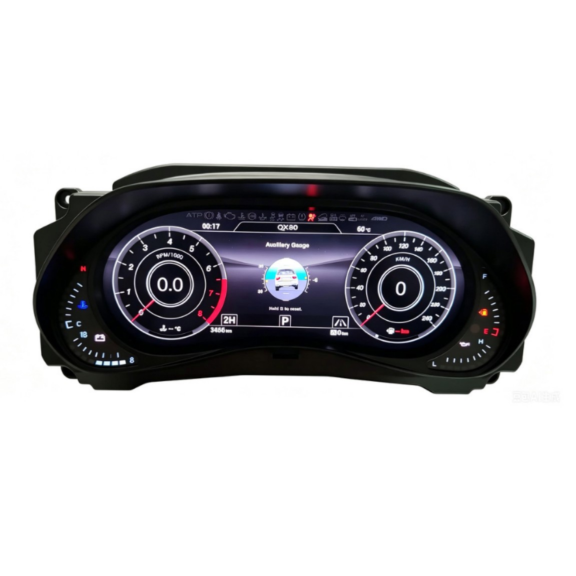Suitable for Nissan Patrol Y62 and Infiniti Qx Series Modification and Upgrade to Full Lcd Instrument Panel 12.3inch