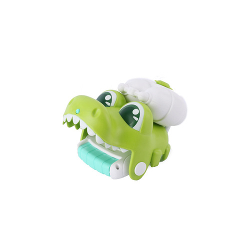 Soft rubber hand-held water gun children's toy spray water spitting water gun water play bathing beach baby water park dinosaur crocodile 