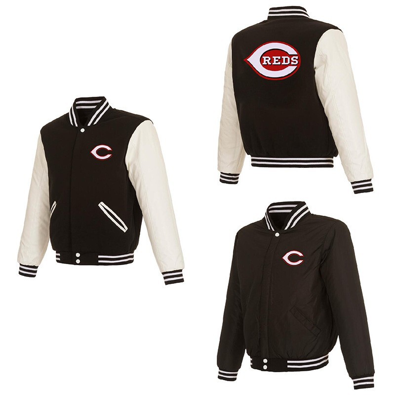 In-Stock Support for Custom Foreign Trade Mlb Baseball Jacket Men's American Street Casual Sports Leather Sleeve Jacket Coat Top